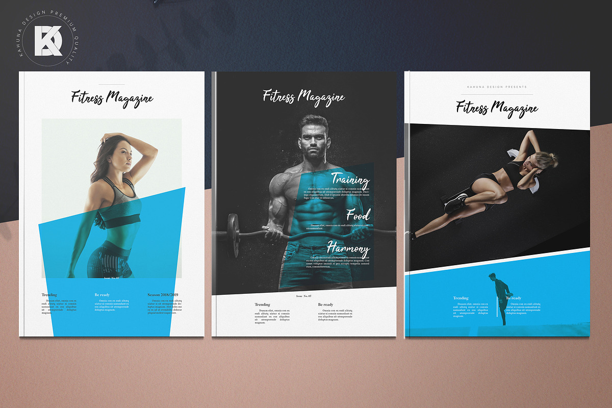 Fitness Sport Magazine, a Magazine Template by Kahuna Design (Photo 1 of 9)