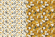 Mustard Toile Digital Paper, a Pattern Graphic by DreamCafeArt (Thumbnail 4 of 7)