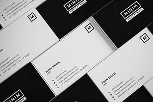 Minim - Simple Clean Business Card