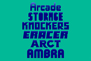 Arcade | Nostalgic Type, a Sans Serif Font by Artifact Bazaar (Thumbnail 7 of 7)