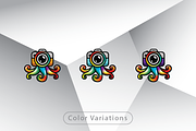 Octopus Camera Logo Template, a Branding & Logo Template by Heavtryq Design (Thumbnail 2 of 4)