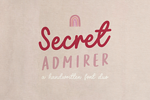 Secret Admirer handwritten font duo