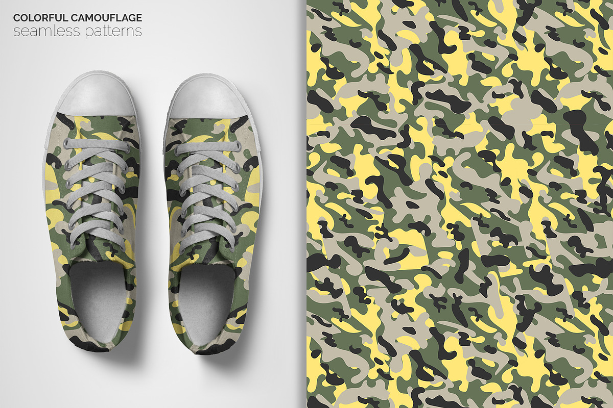 Colorful Camouflage Seamless Pattern, a Pattern Graphic by 3Y_Design (Photo 4 of 6)