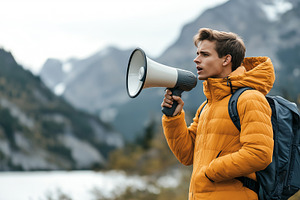 Young man in a yellow jacket, a Person Photo by MistyDay