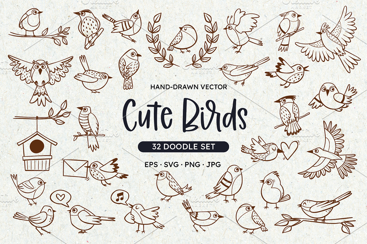 Bird Doodles, an Animal Illustration by insemar (Photo 1 of 4)