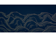 Water And Waves Golden Backgrounds, a Background Graphic by Marylia (Thumbnail 9 of 22)