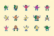 Retro Fruit Mascot Illustration, an Object Illustration by Decoconio Design (Thumbnail 3 of 8)