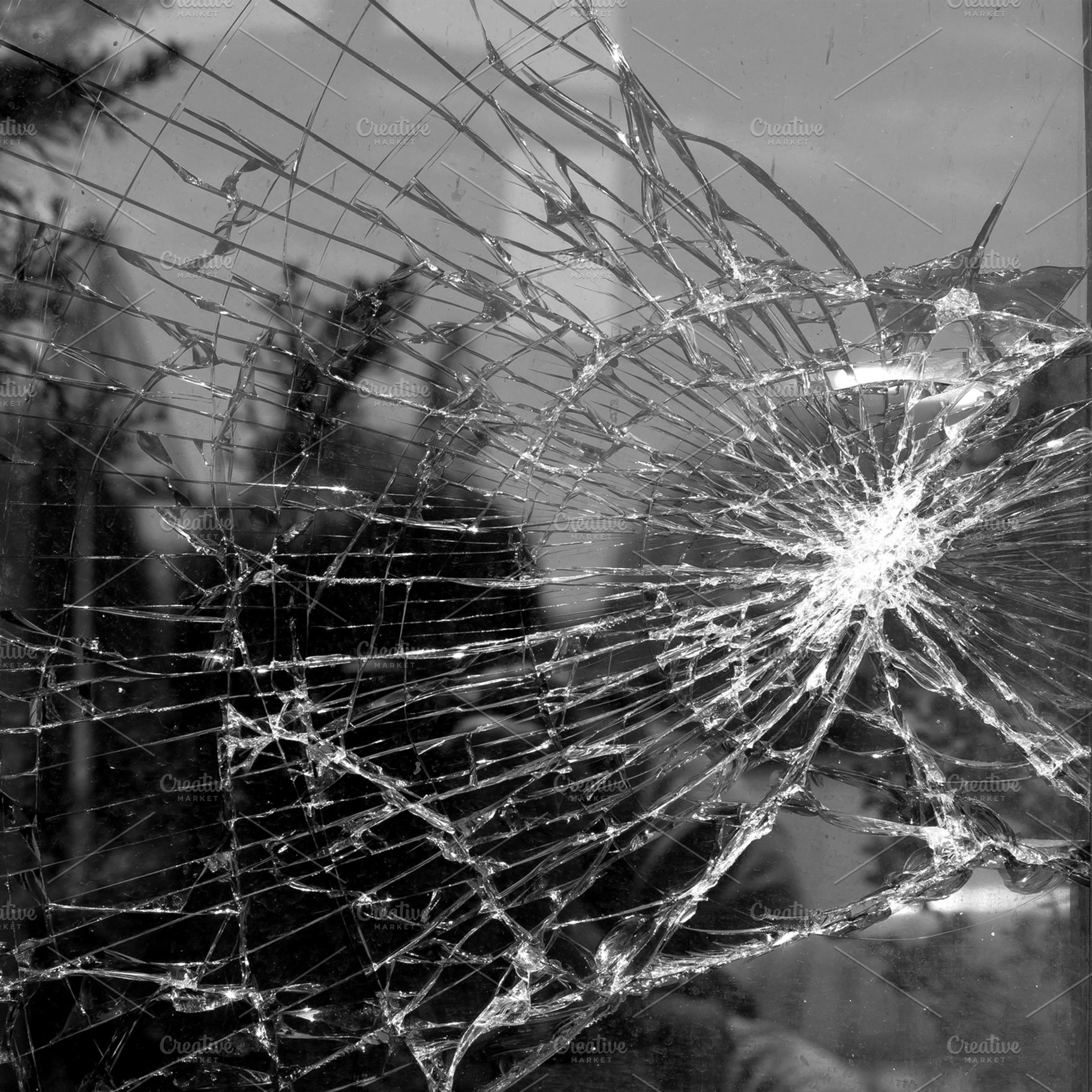 Retro Broken Window