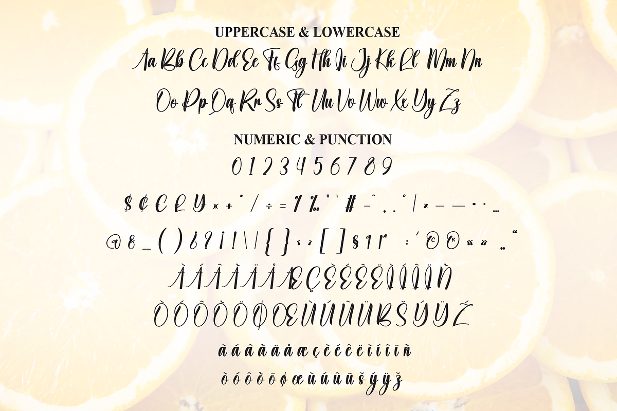 Orange | Script Font, a Handwritten Font by Scratchones (Photo 7 of 9)