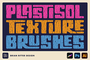 Plastisol Texture Brushes, a Brush Add-On by Brian Ritter Design