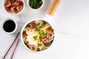 Korean style Cheese Ramen Noodles, a Food & Drink Photo by Rimma