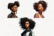 African American Modern Girl, a Person Illustration by Mash Mash Stickers (Thumbnail 4 of 8)
