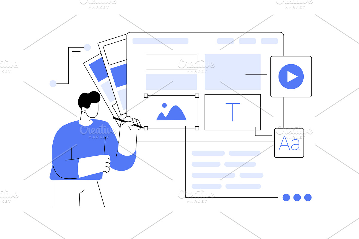 Visual design isolated cartoon, a Finance Illustration by Visual Generation