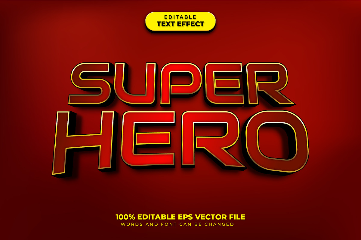 Super Hero Text Effect, a Brushes & More by Mily Studio (Photo 1 of 5)