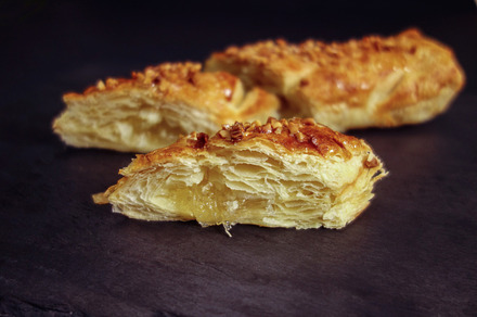 Pinneaple pastry stock photo