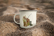 Watercolor Fishing Collection, an Object Illustration by Olya Haifisch (Thumbnail 5 of 9)