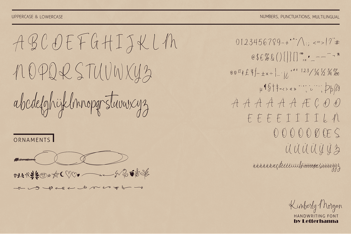 Kimberly Morgan Handwriting Font, a Handwritten Font by Letterhanna Studio (Photo 9 of 10)
