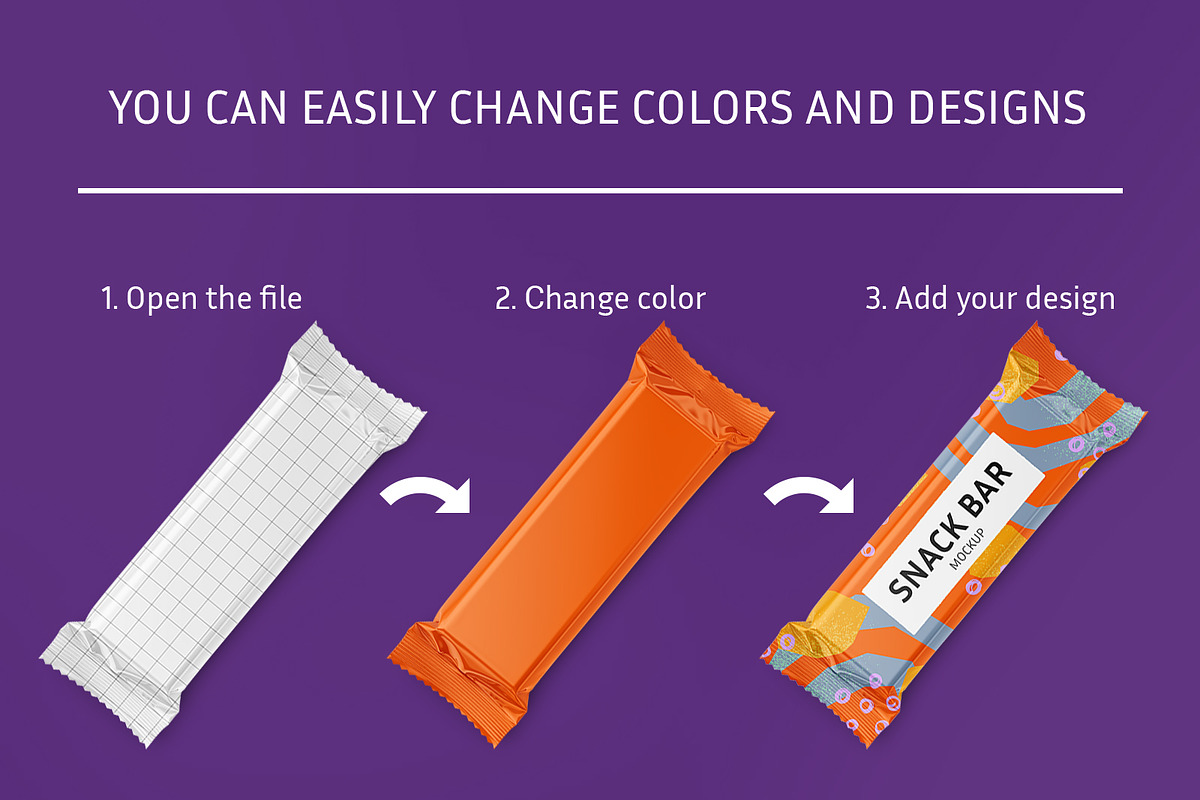 Snack bar mockup, a Packaging Mockup by ShooShooShop (Photo 2 of 4)