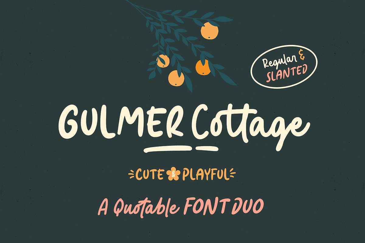 Gulmer Cottage Font Duo, a Handwritten Font by Ainun Jinan (Photo 1 of 12)