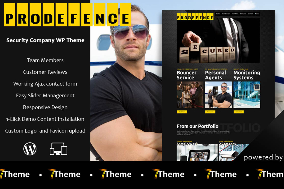 ProDefence - Security Company, a WordPress Template by 7Theme (Photo 2 of 2)
