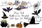 Clip Art Halloween Night, an Illustration by ArtOfSoul (Thumbnail 1 of 5)