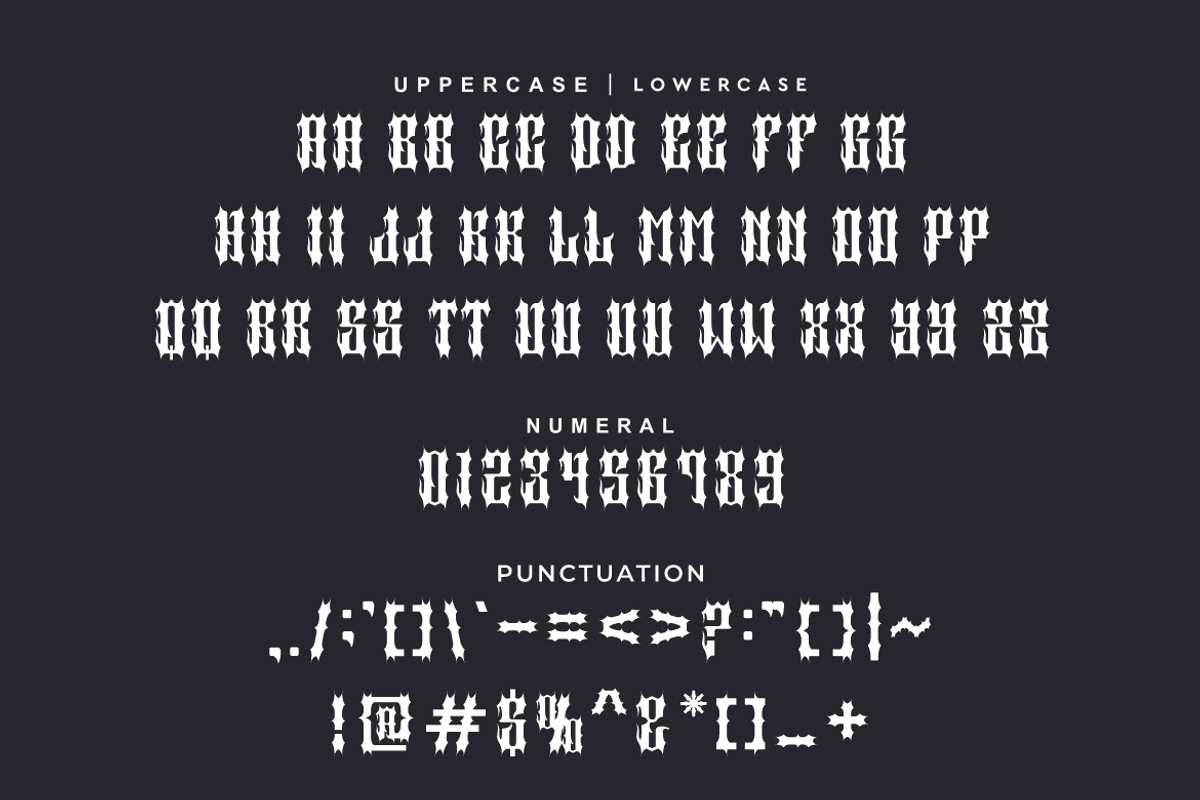 Black Gesorix - Gothic Font, a Blackletter Font by QR Design Studio (Photo 6 of 8)