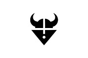 Viking Logo Design Modern Minimalist, a Branding & Logo Template by Vectorium Studio (Thumbnail 1 of 2)