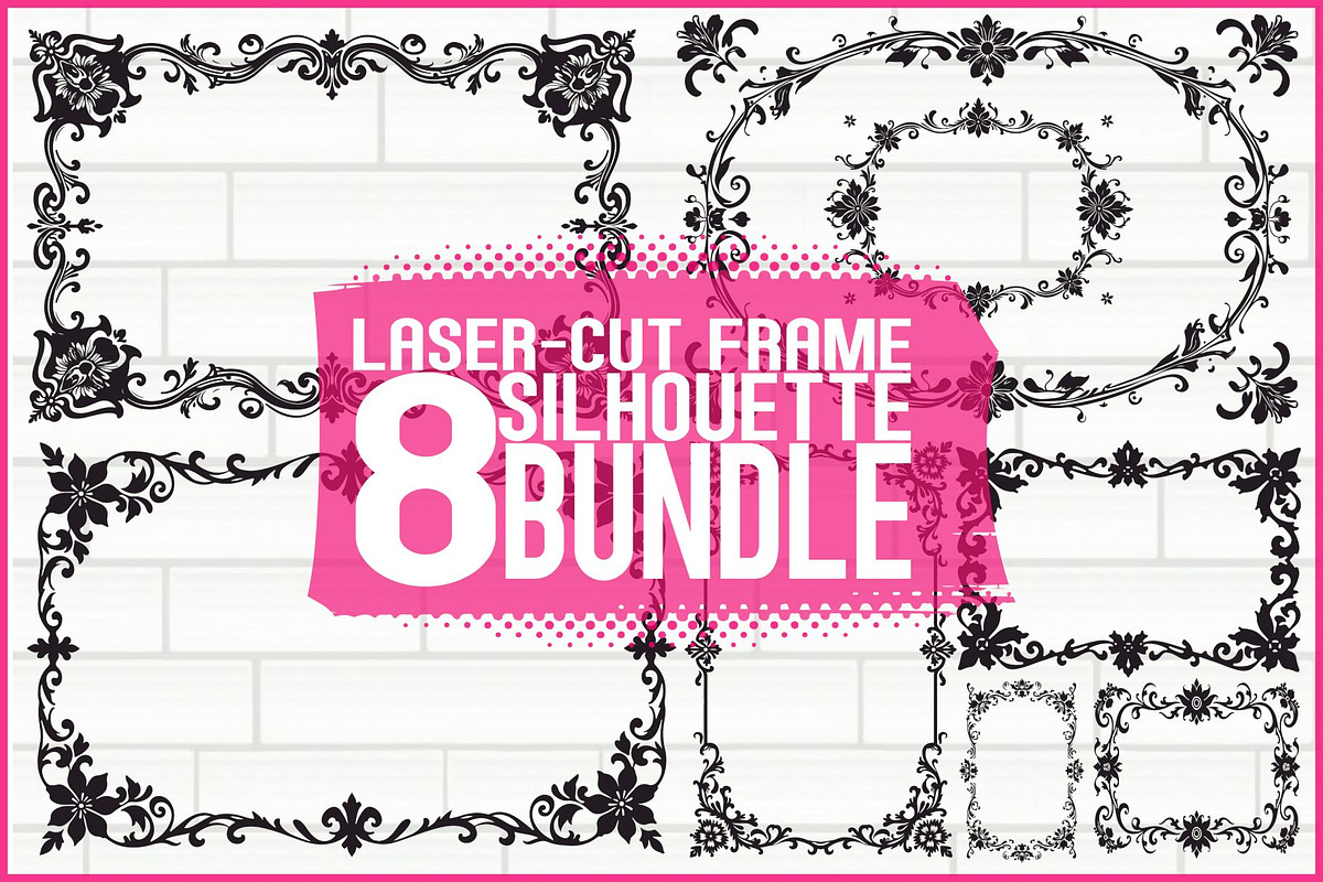 Decorative Frame Vector Bundle, an Illustration by yasushie (Photo 1 of 9)