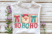 Crochet Pink Christmas Ho Ho Ho PNG, an Illustration by CraftArtStudio (Thumbnail 3 of 4)