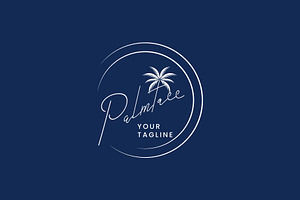 Palm Tree Logo Icon Illustration