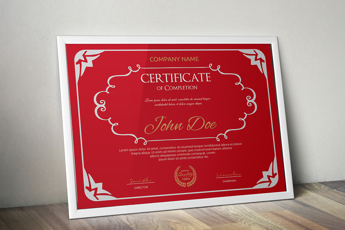 Certificate Word | PSD | AI, a Stationery Template by Curve Design (Photo 4 of 5)
