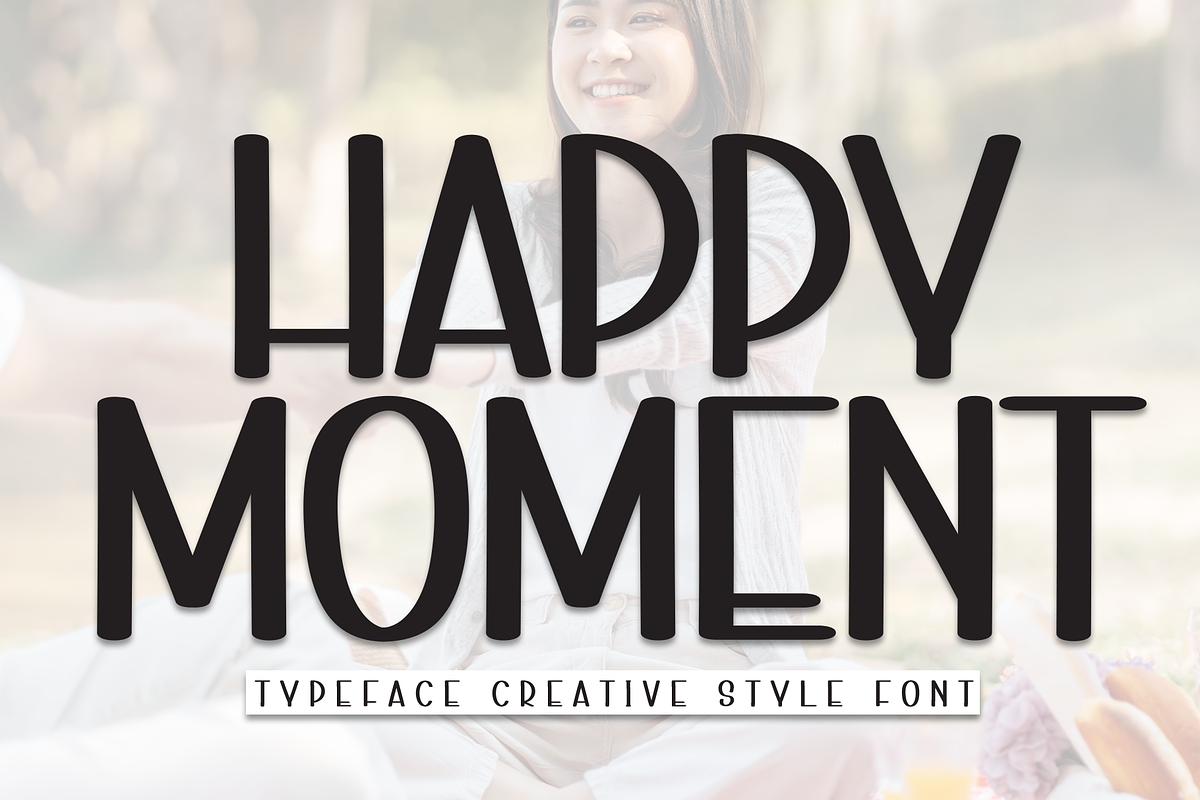 Happy Moment | Script Font, a Script Font by Scratchones (Photo 1 of 8)