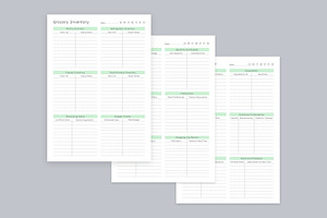 Meal Planning Pages Set V-17