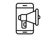 Mobile phone Line Icon, an Icon by Pexelpy (Thumbnail 1 of 2)