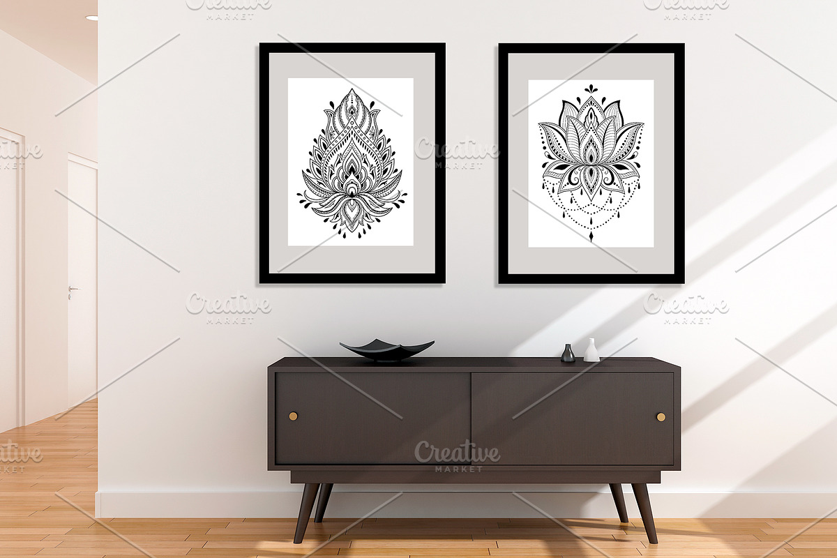 Tattoo and Henna set, a Decorative Illustration by Katika Shop (Photo 4 of 7)