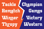 Dustforge Athletic Sports Font, a Slab Serif Font by Serbaneka Studio (Thumbnail 3 of 8)