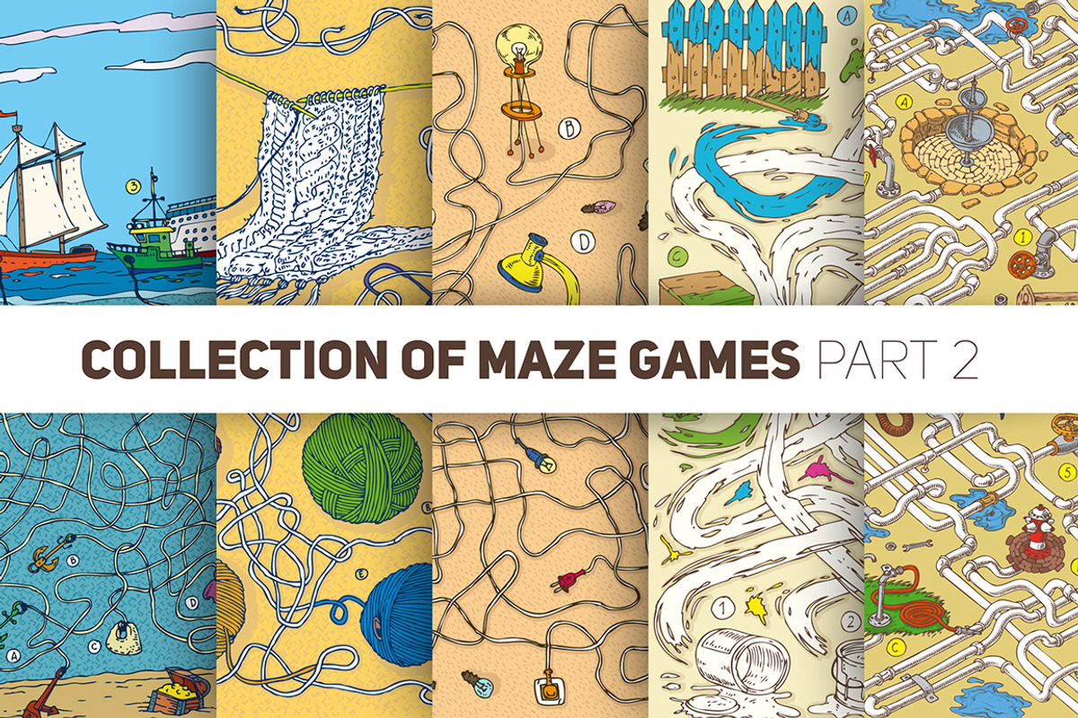 Maze Games. New Collection, an Education Illustration by DeepFuze (Photo 1 of 7)