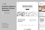 Vixel Creative Agency Website Framer, a Websites & App Template by peterdraw (Thumbnail 1 of 5)