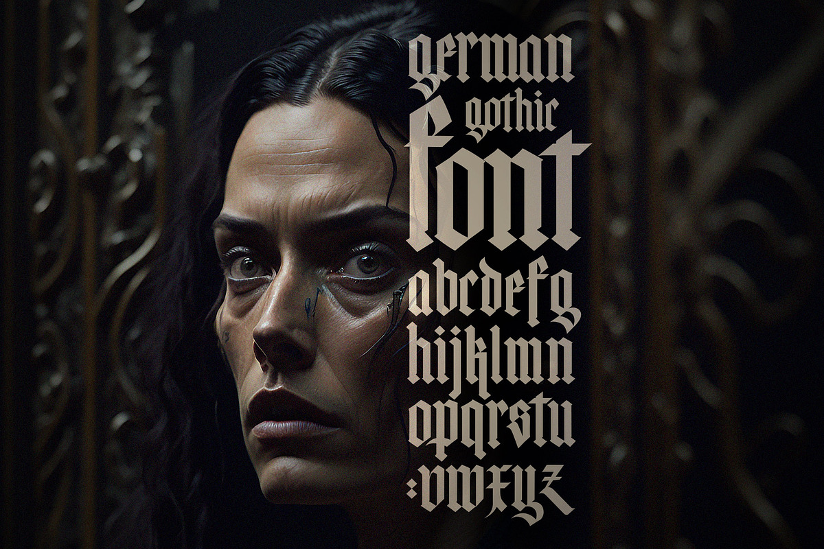 Gothic font 02, a Blackletter Font by GeekClick (Photo 1 of 10)