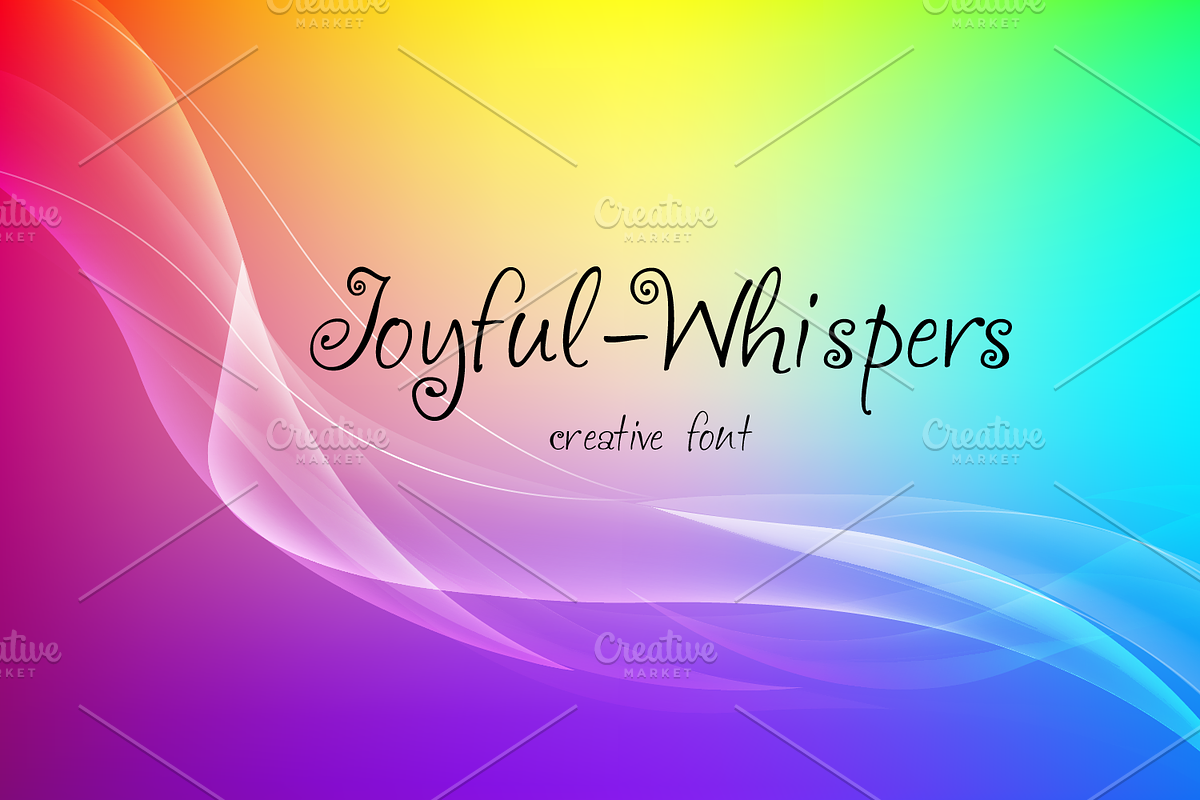 Joyful Whispers font-03-24, a Script Font by canve (Photo 1 of 3)