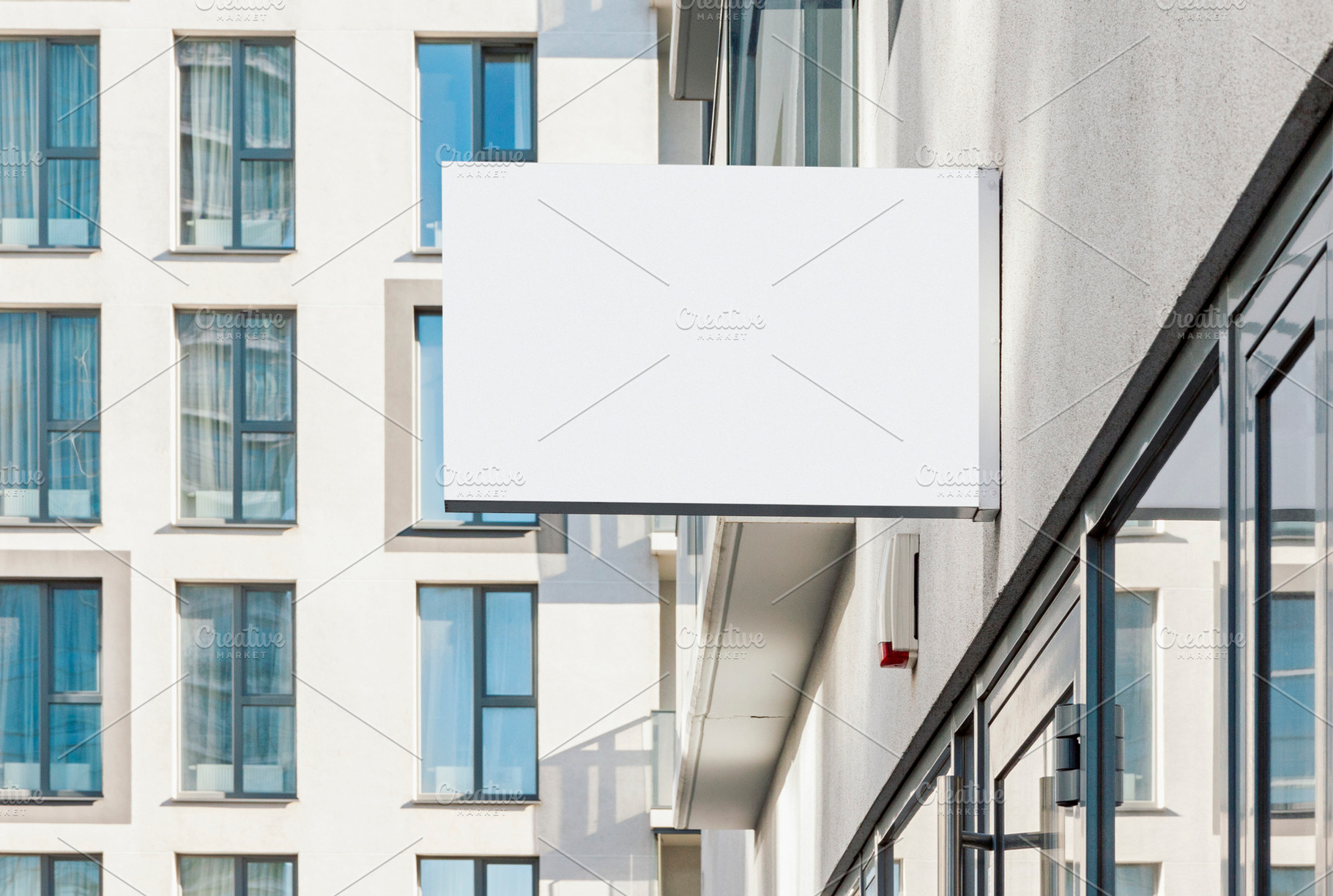 Blank outdoor business wall sign, a Business Photo by BOOCYS