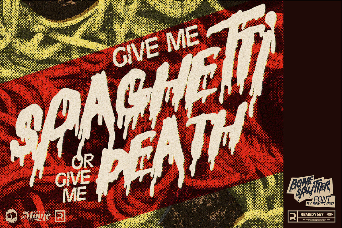 Bone Splitter - Horror Font, a Font by Remedy667 (Photo 7 of 9)
