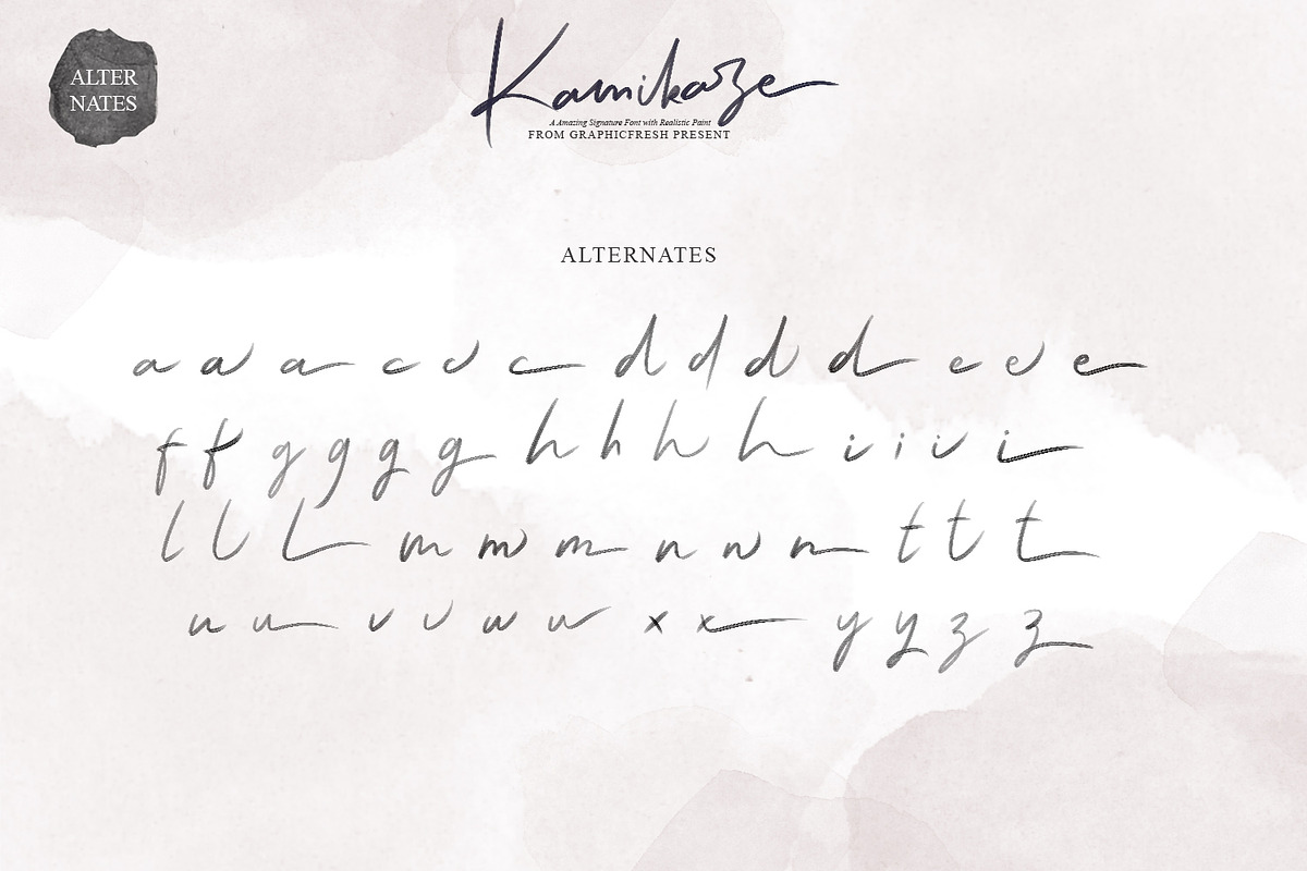 Kamikaze SVG Font, a Script Font by Graphicfresh (Photo 9 of 10)