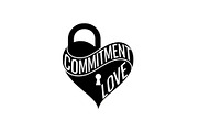 Heart Lock and Key Silhouette Icons, an Illustration by Designer_Momina (Thumbnail 44 of 51)