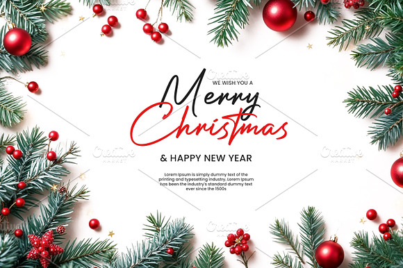 Merry Christmas PSD design Poster preview 2