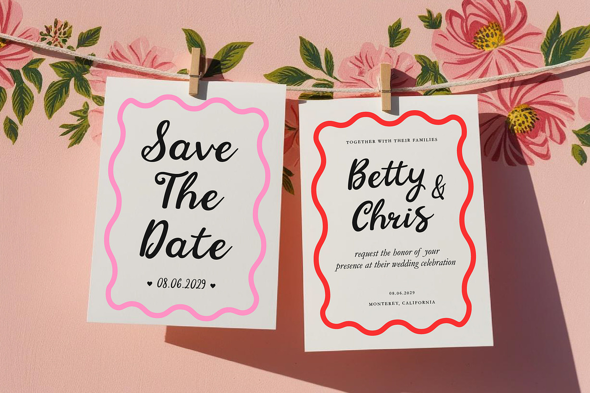 Bachelorette Squad - Wedding Script, a Script Font by Kaya Fonts (Photo 18 of 25)