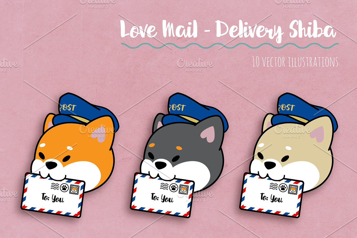 Love Mail ~ Delivery Shiba, an Illustration by Candy Horror Shop (Photo 2 of 7)