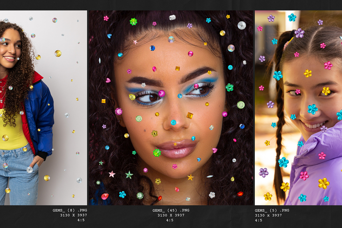 Rhinestone and Gem Photo Overlays, a Texture Graphic by Yana Lesiuk (Photo 6 of 10)