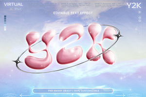 Y2K PInk Bubble Text Effect, a Layer Style Add-On by wavebreak