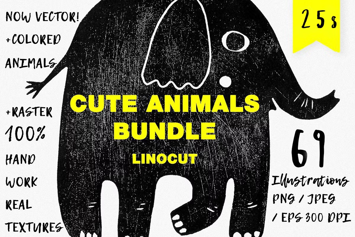 Linocut Bundle, an Object Graphic by Mii Lab (Photo 2 of 24)